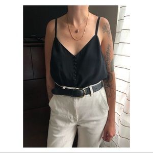 Madewell Silk Button Down Cami